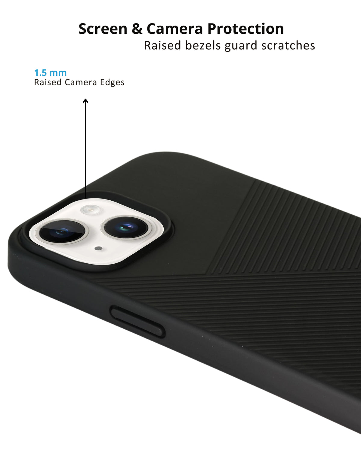 Silky-Soft Touch Full-Body Protective Phone Case, Shockproof Cover For iPhone 14 Plus / 15 Plus