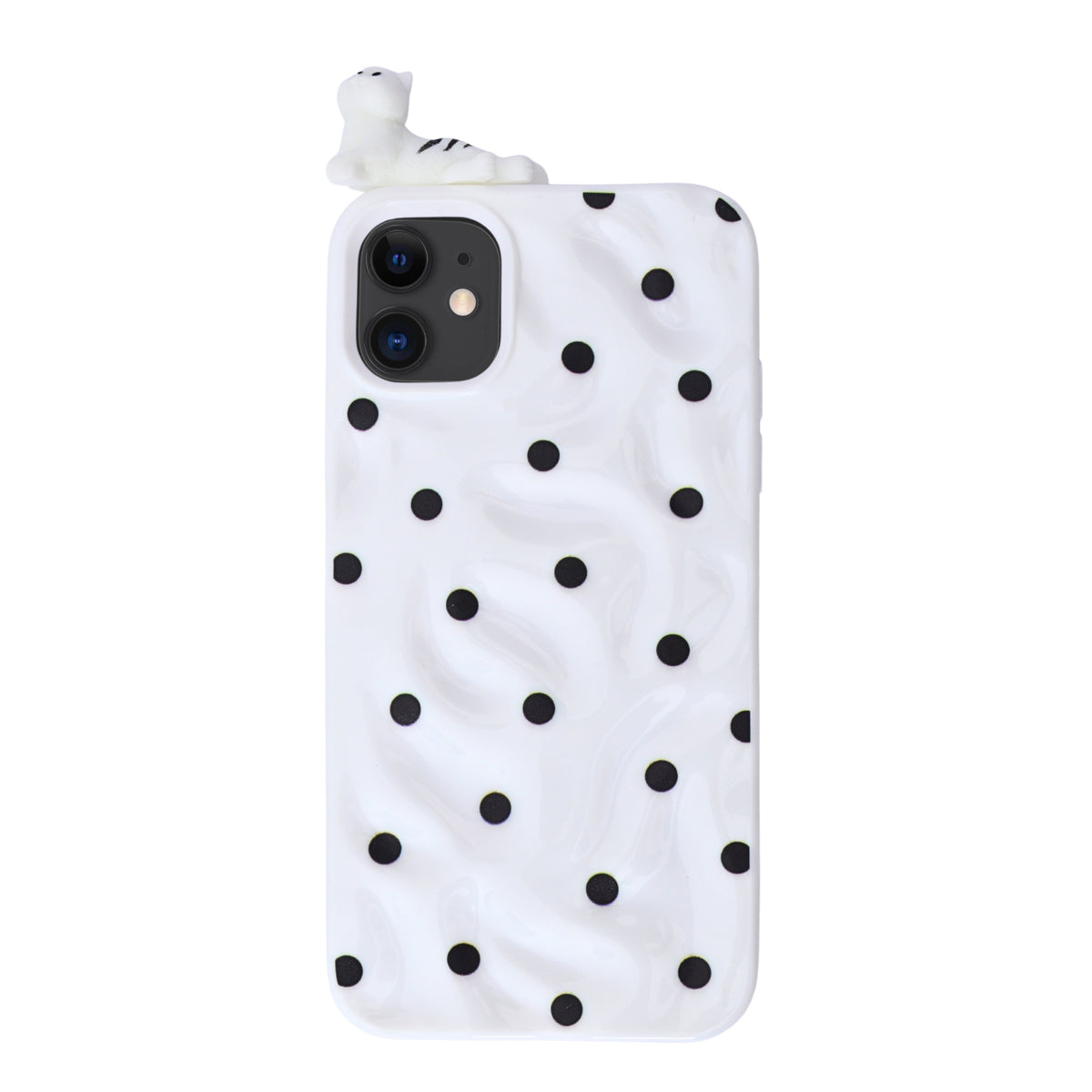 3D Cartoon Character with Polka Dots Soft Phone Case for iPhone 11
