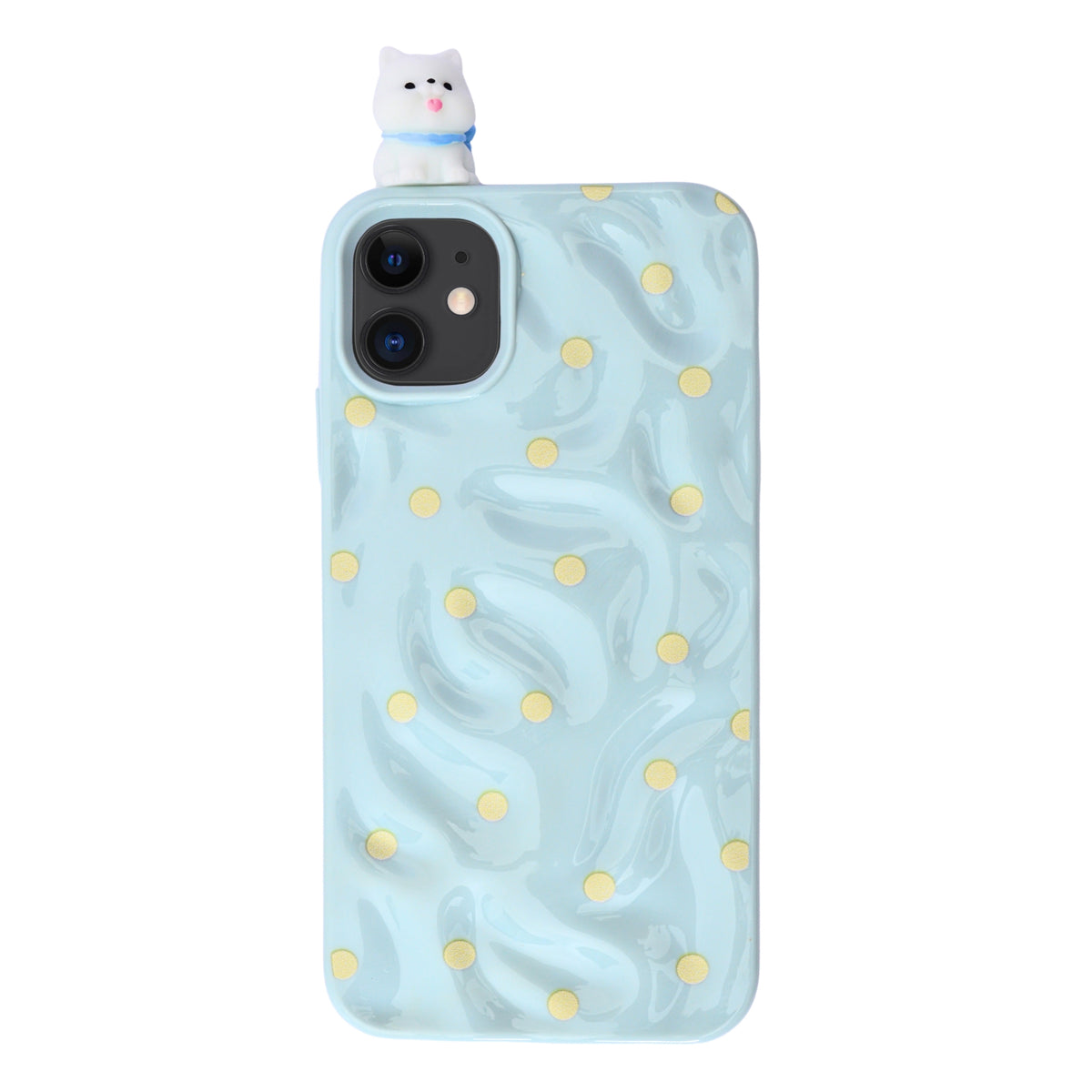 3D Cartoon Character with Polka Dots Soft Phone Case for iPhone 11