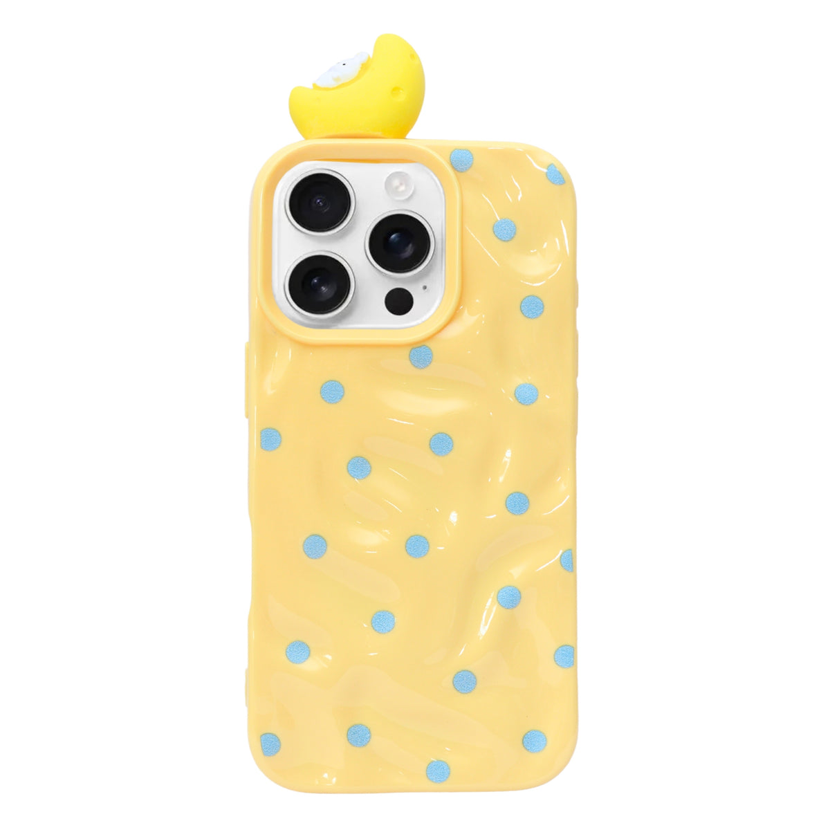 3D Cartoon Character with Polka Dots Soft Phone Case for iPhone 16 Pro Max