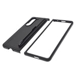 Carbon Fiber Texture S Pen Holder Protective Phone Case for Samsung Galaxy Z Fold 5