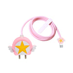 Anime Kawaii Star Design Charger Case & Cable Protector for Apple 18W/20W Adapter