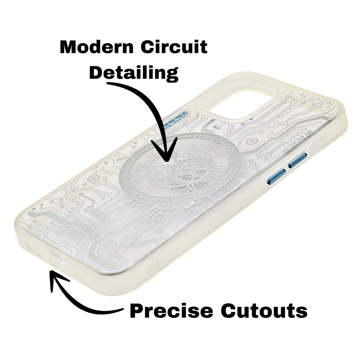 Tech Steampunk Gear Clock Design MagSafe Phone Case For iPhone 11