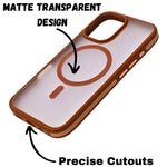 Matte Transparent Hard Shell Protective Phone Case for iPhone 16 Plus