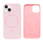 Soft Silicone with MagSafe Ring Phone Case for iPhone 14 Plus / 15 Plus