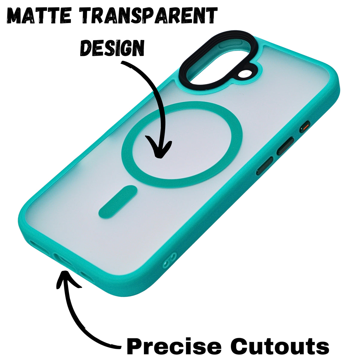 Ultimate Protection MagSafe Matt Transparent Case for iPhone 16