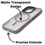 Matte Transparent Hard Protective Phone Case for iPhone 16 Pro