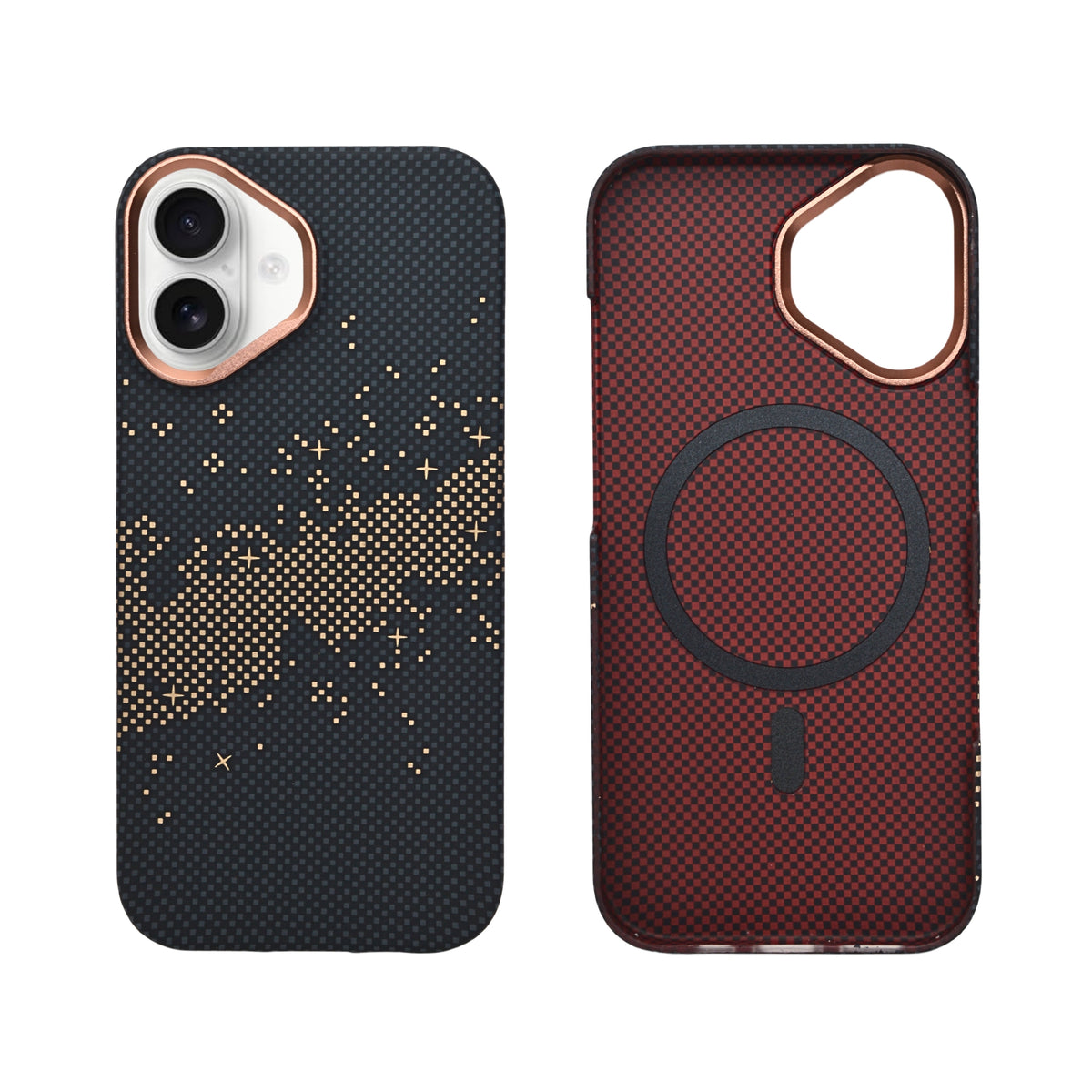 Kevlar Texture Magsafe Armor Phone Case for iPhone 17