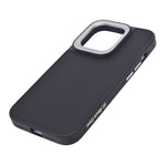 Classic Leather Textured with Metal Camera Ring Phone Case For iPhone 14 Pro