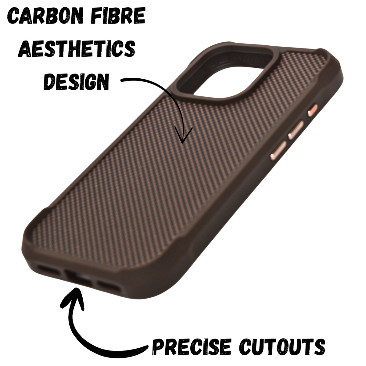 Premium Woven & Carbon Fiber Shockproof Case For iPhone 16 Pro Max