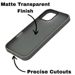 Minimalist Matte Finish Transparent Phone Case for iPhone 16 Pro Max