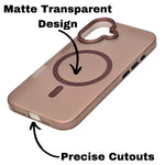 Tinted Transparent Corrugated Texture MagSafe Compatible Phone Case for iPhone 16 Plus