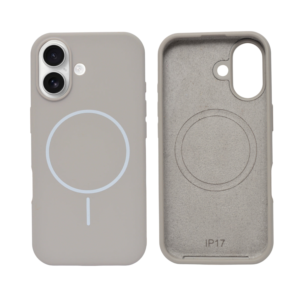 Soft Silicone with MagSafe Ring Phone Case for iPhone 17