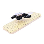 Luxury Polka Dot with 3D Sequin Butterfly PopSocket Phone Case for iPhone 15
