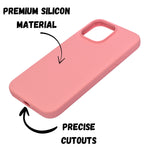 Premium Soft Silicone with Microfiber Lining Phone Case for iPhone 16 Pro Max