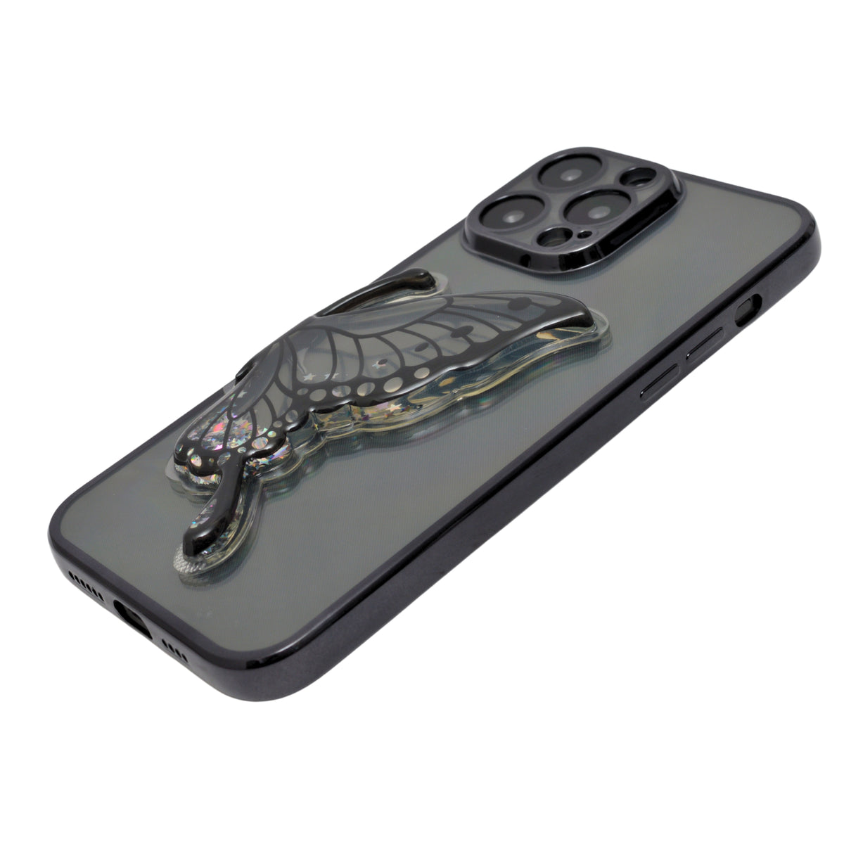 Stylish Luxury Eye Catching Butterfly Glitter Phone Case for iPhone 14 Pro Max