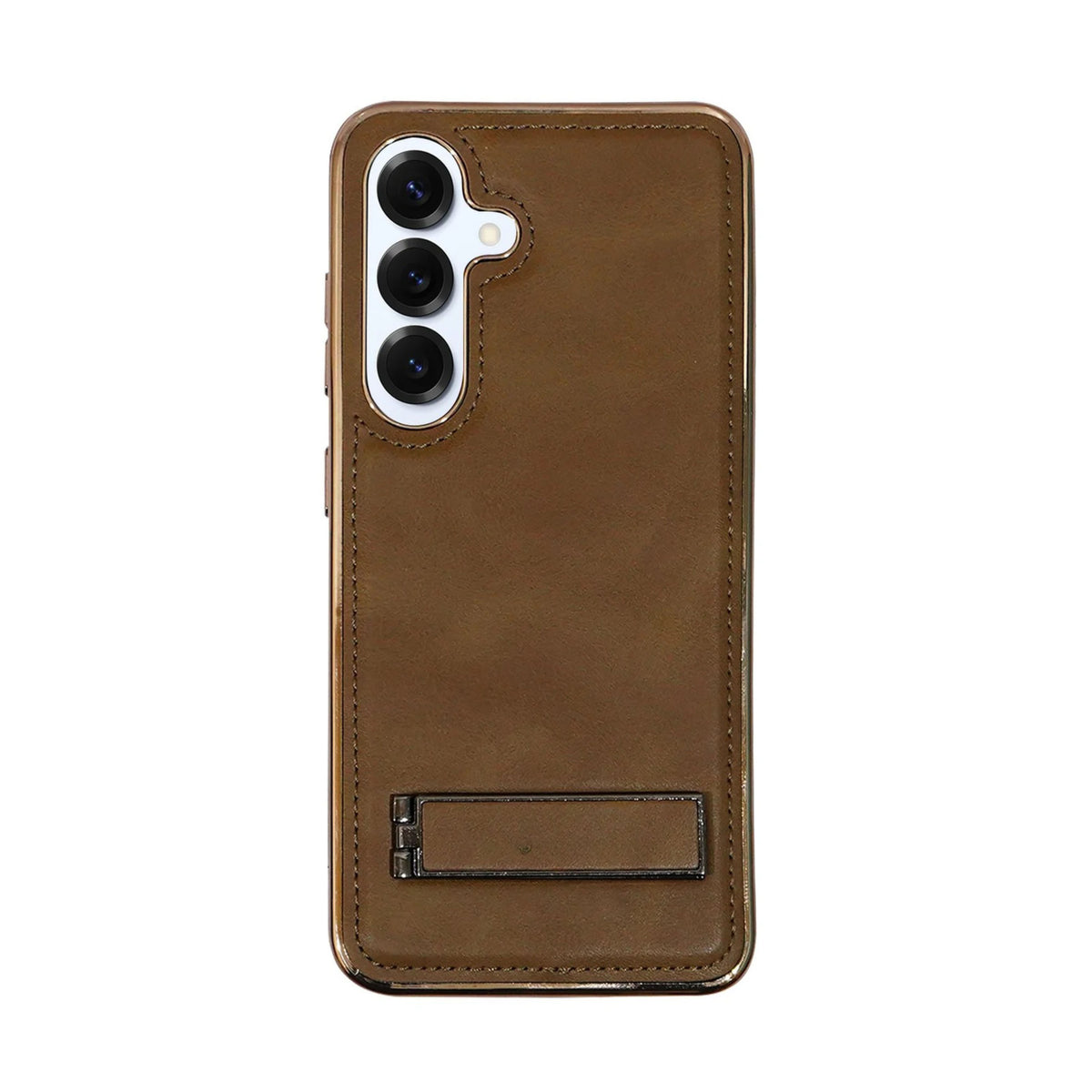 Leather MagSafe Magnetic Kickstand Case for Samsung Galaxy S25 Series