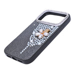 Luxury Glitter Finish with 3D Pearl Flower Design Phone Case for iPhone 17 Pro