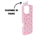 3D Cartoon Character with Polka Dots Soft Phone Case for iPhone 16 Pro Max