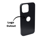Premium Leather Finish with Metallic Logo Ring Cutout Phone Case for iPhone 13 Pro Max