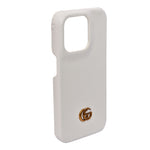 Luxury GG Embossed Phone Case for iPhone 15 Pro