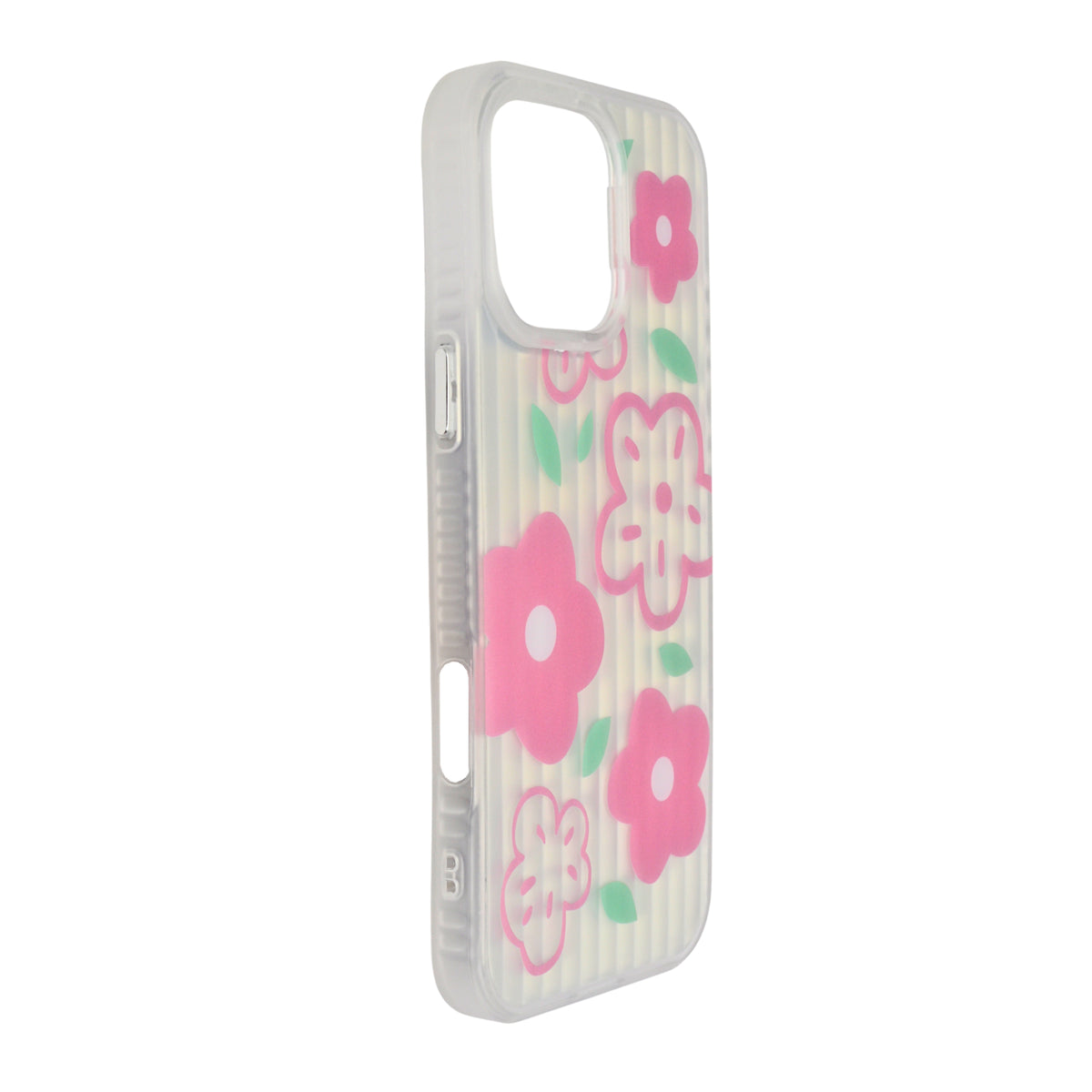 Aesthetic Bow & Floral Print Phone Case for iPhone 16 Pro Max
