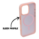Transparent MagSafe Compatible with Matte Colour Edge Phone Case for iPhone 16 Plus