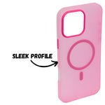Frosted Translucent MagSafe Silicone Case for iPhone 16 Pro Max