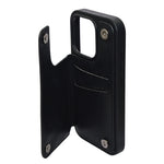 Classic Wallet with Dual Magnetic Lock & Card Slots Phone Case for iPhone 15 Pro
