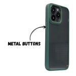 Transparent Hard back with Chrome Border Anti Slip Grip Phone Case for iPhone 13 Pro