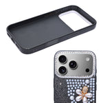 Luxury Glitter Finish with 3D Pearl Flower Design Phone Case for iPhone 17 Pro