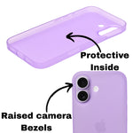 Frosted Matte Finish Slim Translucent Phone Case for iPhone 17