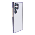 Crystal Clear with Glossy Chrome Phone Case for Samsung Galaxy S24 Ultra