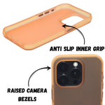 Matte Transparent Frosted with Side Border Phone Case For iPhone 15 Pro