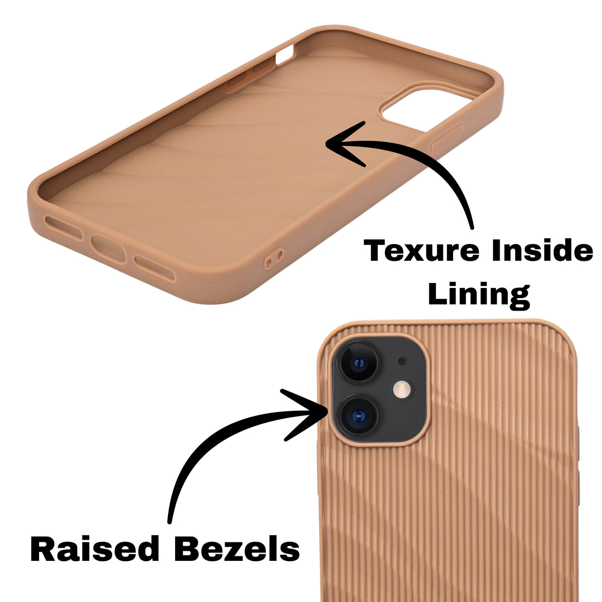 Soft Silicone Wave Texture Phone Case For iPhone 11