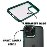 Transparent Hard back with Chrome Border Anti Slip Grip Phone Case for iPhone 13 Pro