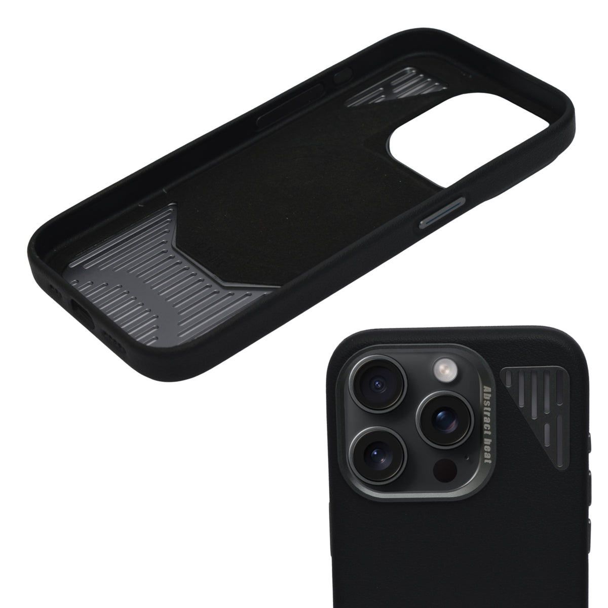 Premium Heat Dissipation with Modern Textured Finish Phone Case for iPhone 15 Pro