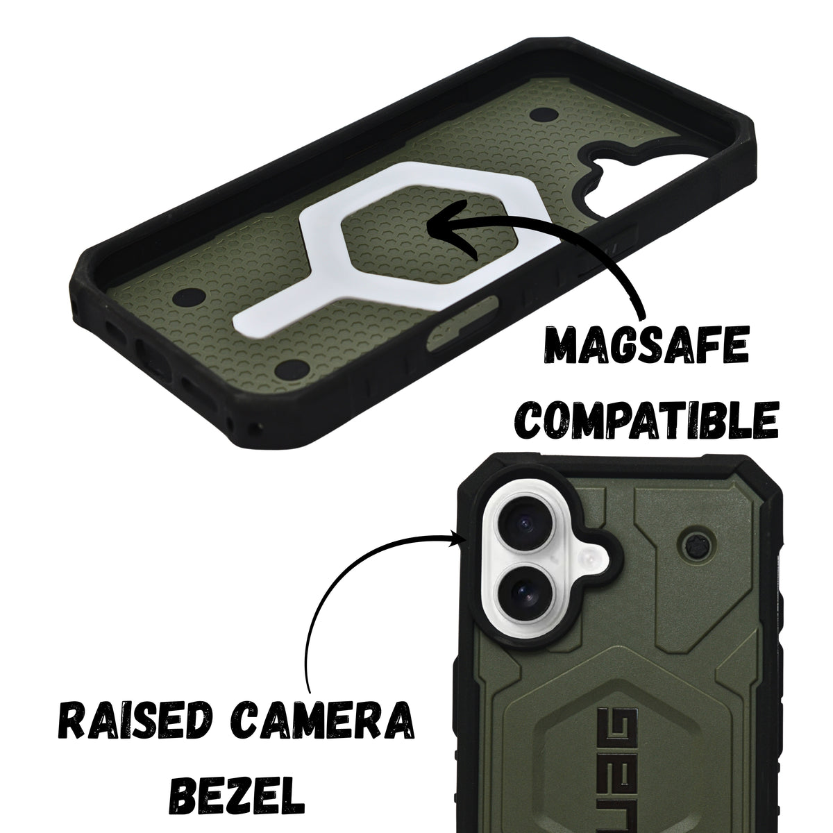 Rugged Armor Shockproof MagSafe Compatible Phone Case For iPhone 16