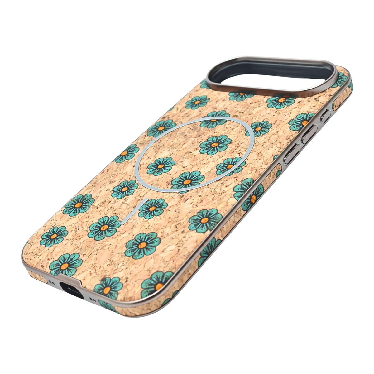 Cork Texture Printed MagSafe Compatible Phone Case for iPhone 17 Air