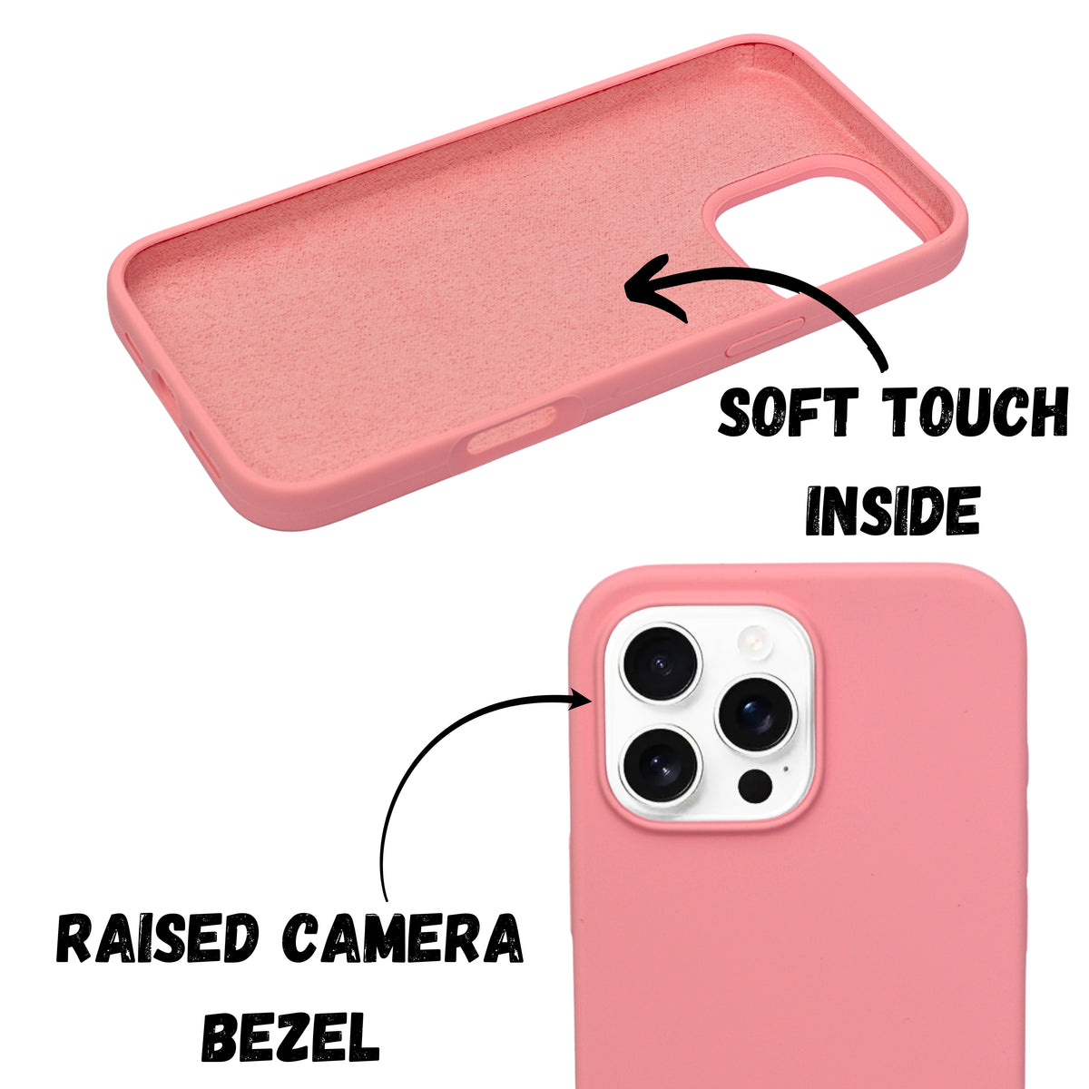 Premium Soft Silicone with Microfiber Lining Phone Case for iPhone 16 Pro Max