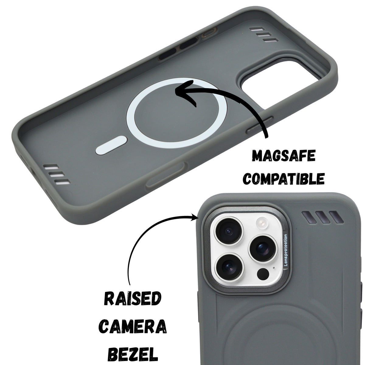 Shockproof Armor Case with Camera Lens Protection Cover For iPhone 16 Pro Max