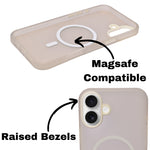 Frosted Translucent MagSafe Silicone Case for iPhone 16 Plus