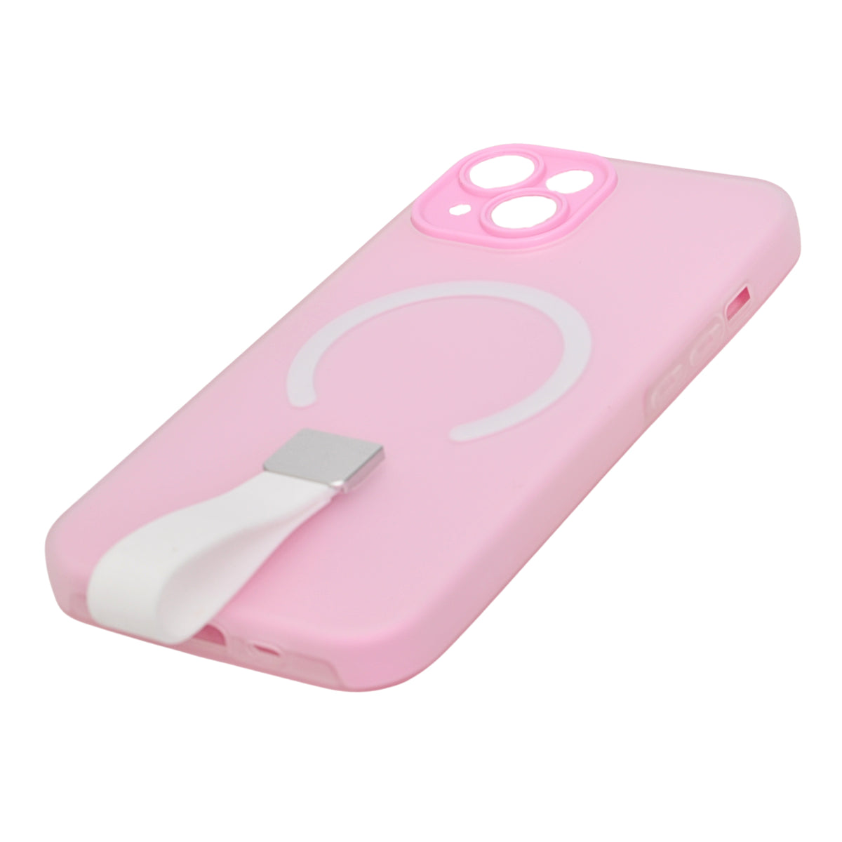 Frosty Matte with Silicone Finger Loop Phone Case for iPhone 14 Plus / 15 Plus