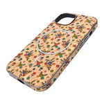 Cork Texture Printed MagSafe Compatible Phone Case for iPhone 13 / 14