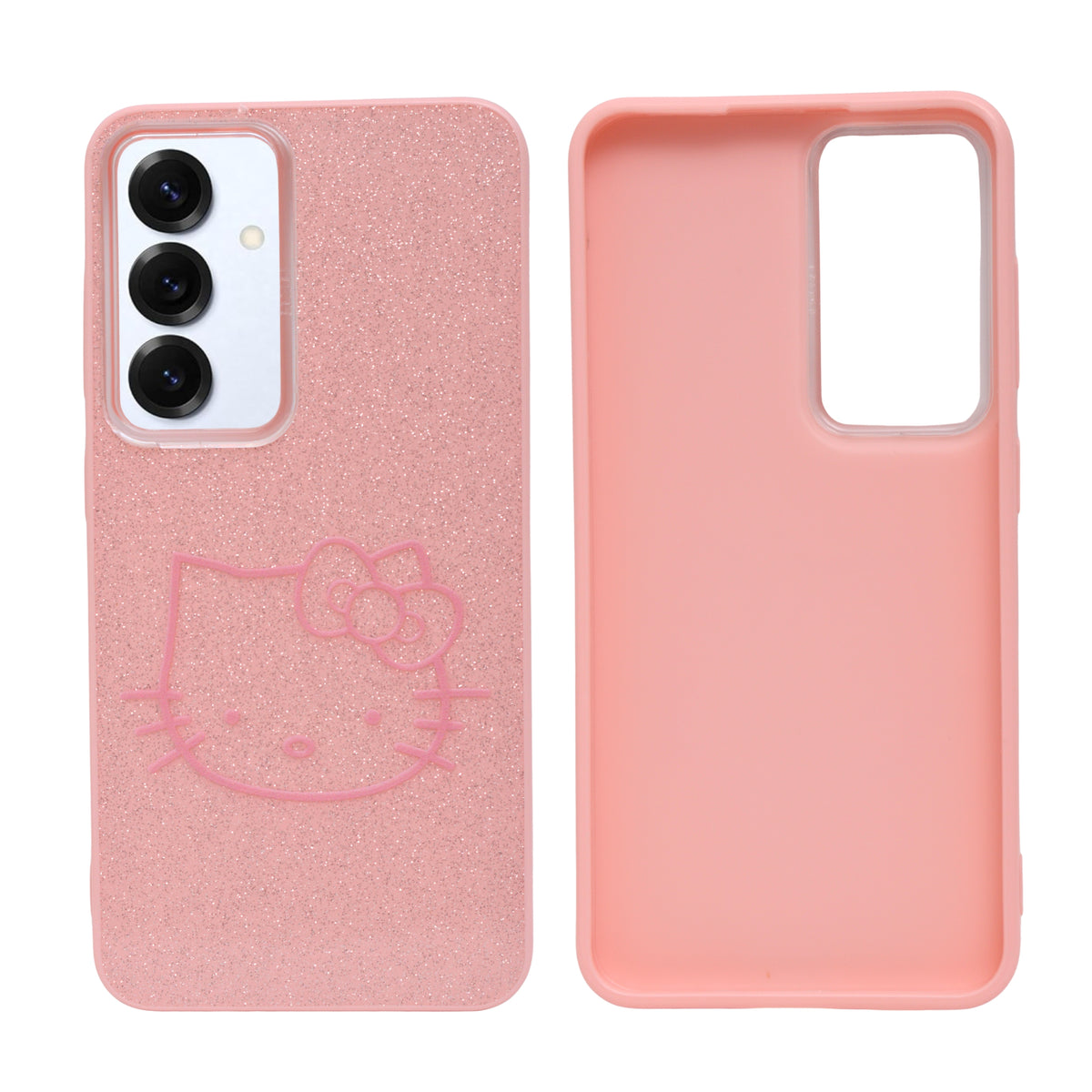 Glitter Sparkle Kitty Phone Case for Samsung Galaxy S24 / S25