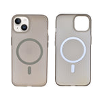 Transparent Matte Finish MagSafe Compatible Phone Case for iPhone 13/ 14