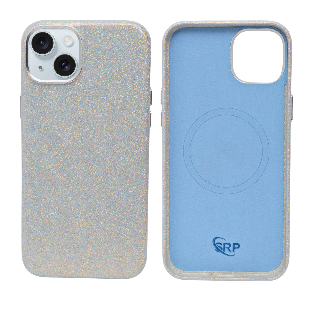 Glitter Marble with Sparkle Finish Phone Case For iPhone 14 Plus / 15 Plus