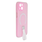 Frosty Matte with Silicone Finger Loop Phone Case for iPhone 13 / 14