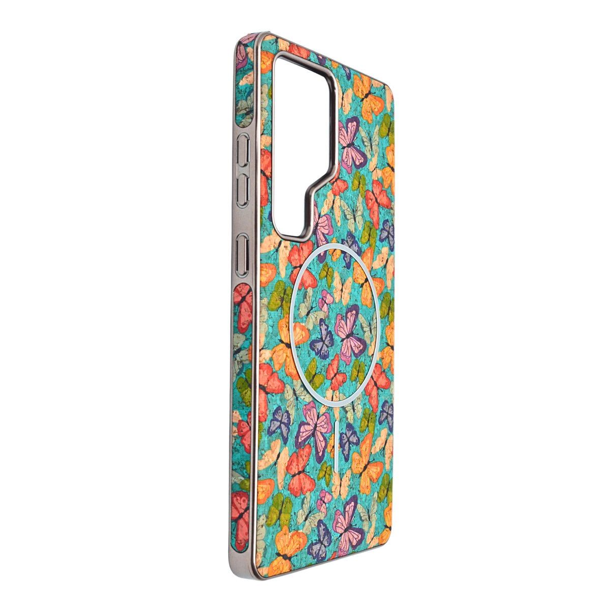 Cork Texture Printed MagSafe Compatible Phone Case for Samsung Galaxy S25 Ultra