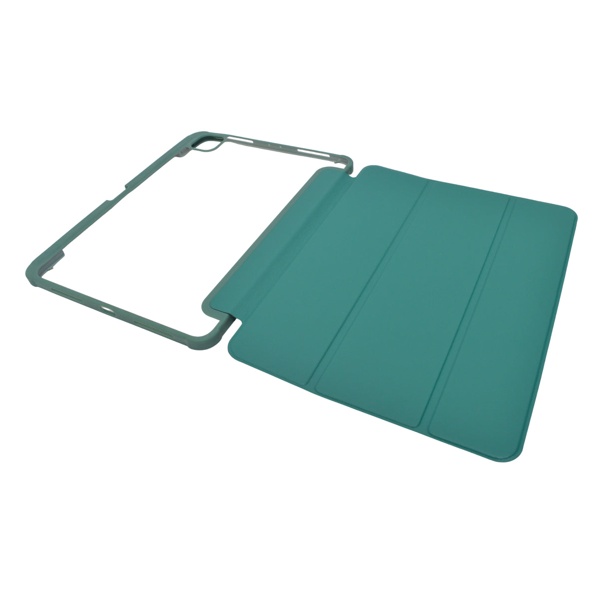 Transparent Trifold Smart Folio Case with Pencil Slot for iPad Pro 11 Inch